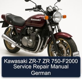 Kawasaki ZR-7 ZR 750-F2000 Service Repair Manual German