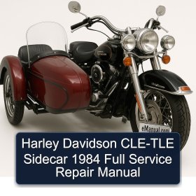 Harley Davidson CLE-TLE Sidecar 1984 Full Service Repair Manual