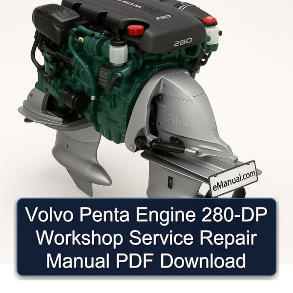Volvo Penta Engine 280-DP Workshop Service Repair Manual PDF Download