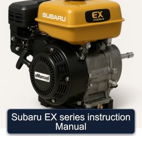 Subaru EX series instruction Manual