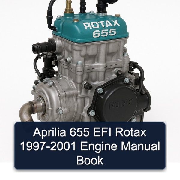 Aprilia 655 EFI Rotax 1997-2001 Engine Manual Book