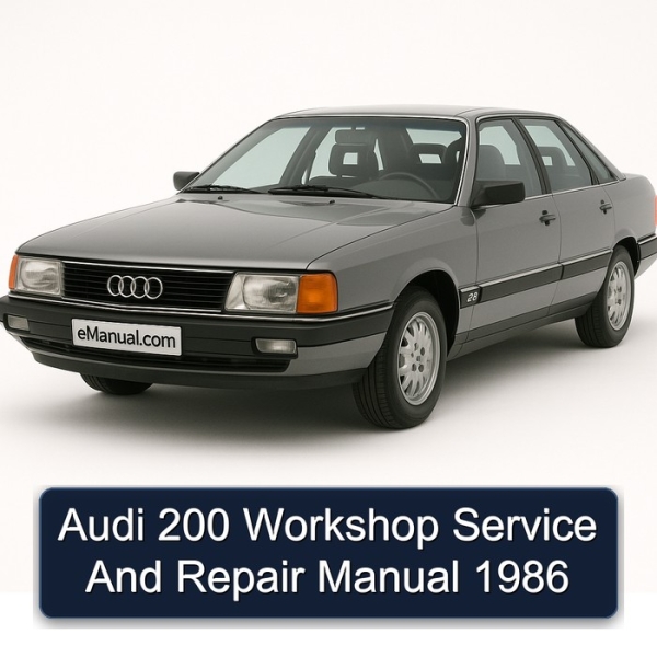 Audi 200 Workshop Service And Repair Manual 1986