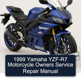 1999 Yamaha YZF-R7 Motorcycle Owners Service Repair Manual