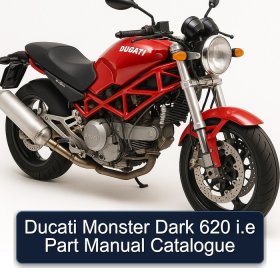 Ducati Monster Dark 620 i.e Part Manual Catalogue