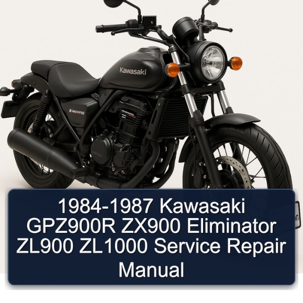 1984-1987 Kawasaki GPZ900R ZX900 Eliminator ZL900 ZL1000 Service Repair Manual