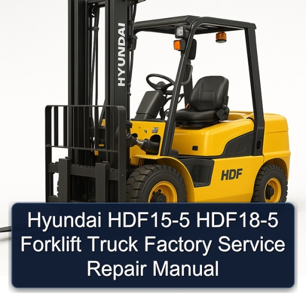 Hyundai HDF15-5 HDF18-5 Forklift Truck Factory Service Repair Manual