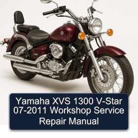 Yamaha XVS 1300 V-Star 07-2011 Workshop Service Repair Manual