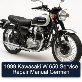 1999 Kawasaki W 650 Service Repair Manual German