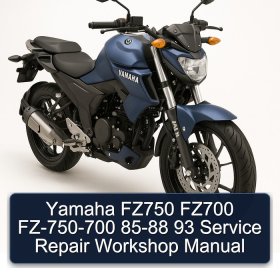Yamaha FZ750 FZ700 FZ-750-700 85-88 93 Service Repair Workshop Manual