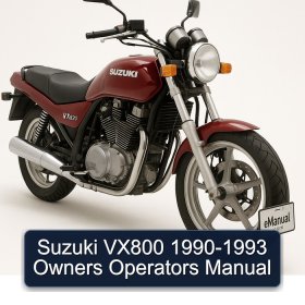 Suzuki VX800 1990-1993 Owners Operators Manual