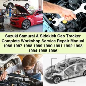 Suzuki Samurai & Sidekick Geo Tracker Manual completo de servicio y reparación del taller 1986 1987 1988 1989 1990 1991 1992 1993 1994 1995 1996