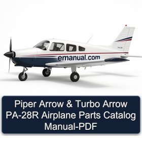Piper Arrow & Turbo Arrow PA-28R Airplane Parts Catalog Manual-PDF