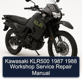 Kawasaki KLR500 1987 1988 Workshop Service Repair Manual