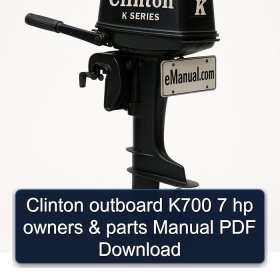 Clinton outboard K700 7 hp owners & parts Manual PDF Download