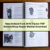 New Holland-Ford 2610 Tractor Service/Shop Repair Manual