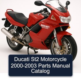 Ducati St2 Motorcycle 2000-2003 Parts Manual Catalog
