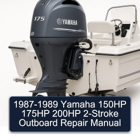 1987-1989 Yamaha 150HP 175HP 200HP 2-Stroke Outboard Repair Manual