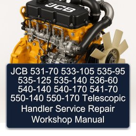 JCB 531-70 533-105 535-95 535-125 535-140 536-60 540-140 540-170 541-70 550-140 550-170 Telescopic Handler Service Repair Workshop Manual