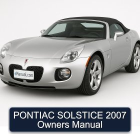 PONTIAC SOLSTICE 2007 Owners Manual