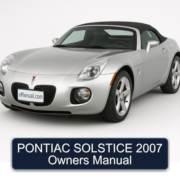 PONTIAC SOLSTICE 2007 Owners Manual