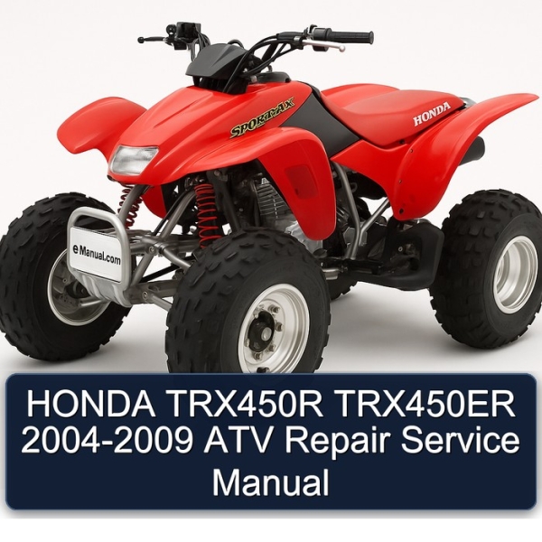 HONDA TRX450R TRX450ER 2004-2009 ATV Repair Service Manual