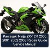 Kawasaki Ninja ZX-12R 2000 2001 2002 2003 Repair Guide Service Manual