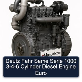 Deutz Fahr Same Serie 1000 3-4-6 Cylinder Diesel Engine Euro