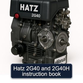 Hatz 2G40 and 2G40H instruction book