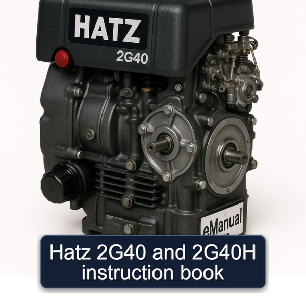 Hatz 2G40 and 2G40H instruction book