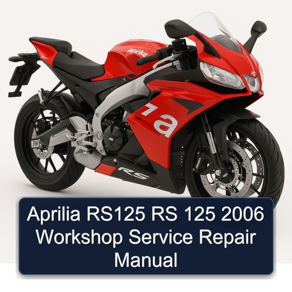 Aprilia RS125 RS 125 2006 Workshop Service Repair Manual