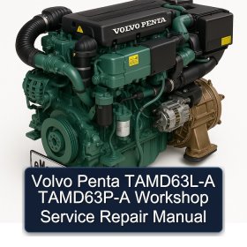 Volvo Penta TAMD63L-A TAMD63P-A Workshop Service Repair Manual
