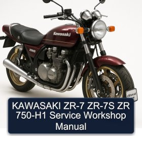 KAWASAKI ZR-7 ZR-7S ZR 750-H1 Service Workshop Manual