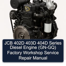 JCB 402D 403D 404D Series Diesel Engine (GN-GQ) Factory Workshop Service Repair Manual