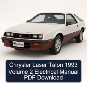 Chrysler Laser Talon 1993 Volume 2 Electrical Manual PDF Download