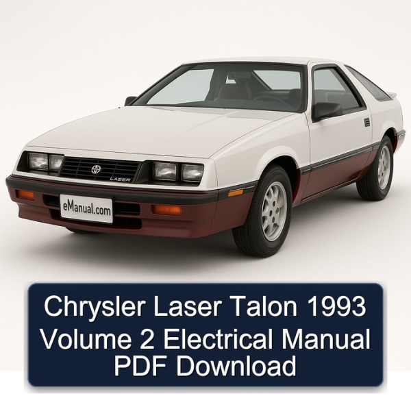 Chrysler Laser Talon 1993 Volume 2 Electrical Manual PDF Download