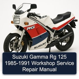Suzuki Gamma Rg 125 1985-1991 Workshop Service Repair Manual