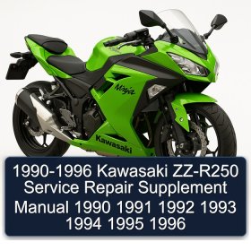 1990-1996 Kawasaki ZZ-R250 Service Repair Supplement Manual 1990 1991 1992 1993 1994 1995 1996