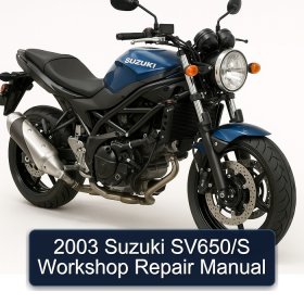 2003 Suzuki SV650/S Workshop Repair Manual