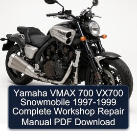 Yamaha VMAX 700 VX700 Snowmobile 1997-1999 Complete Workshop Repair Manual PDF Download