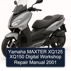 Yamaha MAXTER XQ125 XQ150 Digital Workshop Repair Manual 2001