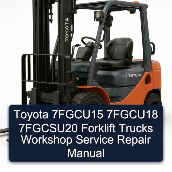 Toyota 7FGCU15 7FGCU18 7FGCSU20 Forklift Trucks Workshop Service Repair Manual