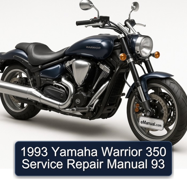 1993 Yamaha Warrior 350 Service Repair Manual 93