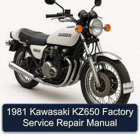 1981 Kawasaki KZ650 Factory Service Repair Manual