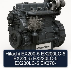 Hitachi EX200-5 EX200LC-5 EX220-5 EX220LC-5 EX230LC-5 EX270-