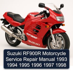 Suzuki RF900R Motorcycle Service Repair Manual 1993 1994 1995 1996 1997 1998
