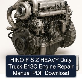 HINO F S Z HEAVY Duty Truck E13C Engine Repair Manual PDF Download