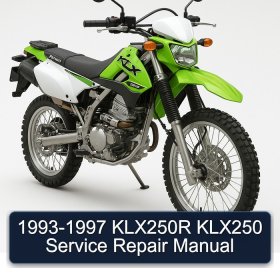1993-1997 KLX250R KLX250 Service Repair Manual