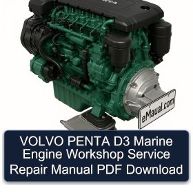 VOLVO PENTA D3 Marine Engine Workshop Service Repair Manual PDF Download
