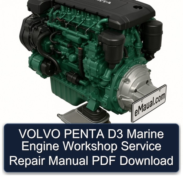 VOLVO PENTA D3 Marine Engine Workshop Service Repair Manual PDF Download