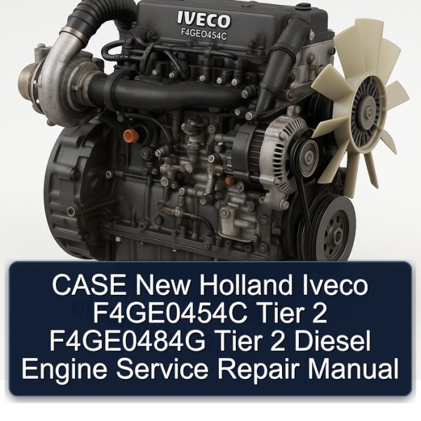 CASE New Holland Iveco F4GE0454C Tier 2 F4GE0484G Tier 2 Diesel Engine Service Repair Manual